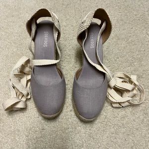Soludos, Grey, Classic 3.5" Wedge